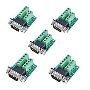 DB9-M2 Male 9Pin with Nut Adaptor to Terminal Connector Signal Module ...