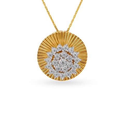 Flowery Ridge Diamond Pendant