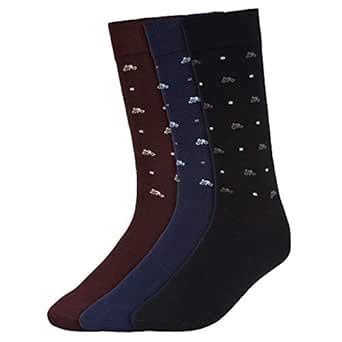 Buy CREATURE Men's Calf Length Cotton Socks (Pack of 3) (SCS-11.05 ...
