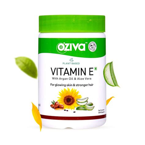 OZiva Plant Based Natural Vitamin E Capsules 30 Capsules – Fetch N Buy