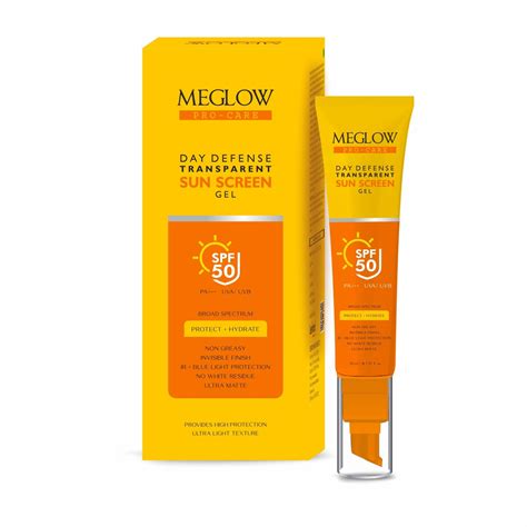 Best Sunscreen Gel SPF 50 PA | No White Cast – Meglow