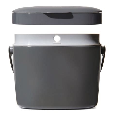 Easy-Clean Compost Bin - Charcoal | Chefs Essentials
