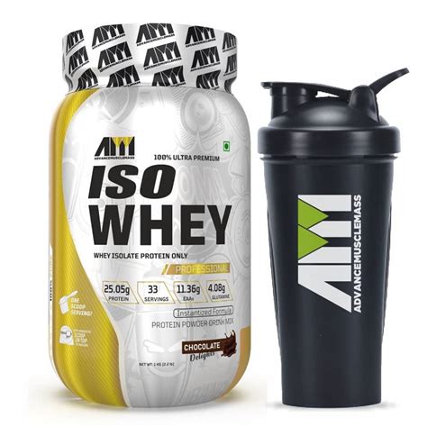 Advance MuscleMass Whey Isolate With Innovative Scoop On Top| 25.05 gm ...