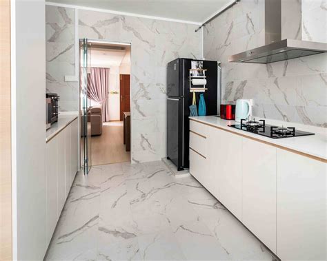 White Kitchen Tiles Design | Livspace