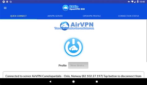 Eddie - AirVPN official WireGuard and OpenVPN GUI - App on Amazon Appstore