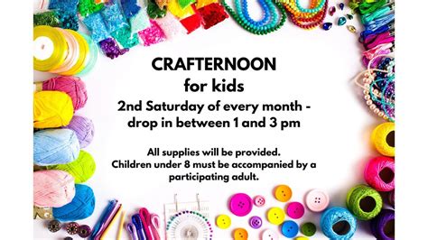 Crafternoon for Kids, Packwood Timberland Library, 12 October 2024 ...