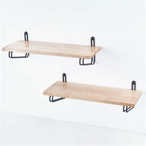 Buy Lets Garden Dyke Wooden Set of 2 Wall Shelves from Home Centre at ...