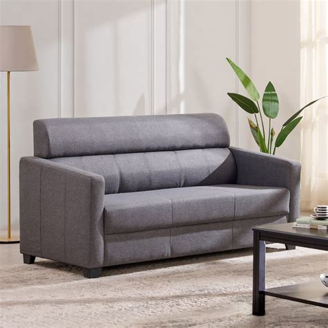 Buy Helios Lazio NXT Fabric 3 Seater Sofa Set - Grey from Helios by ...