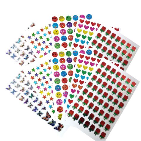 500 + Stickers,Kids and Teachers Craft Stickers,Kids Birthday Gift ...