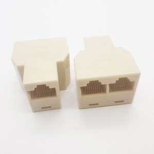 TBS RJ45 Port 1 to 2 Dual Female Port Splitter Connector CAT6 LAN ...