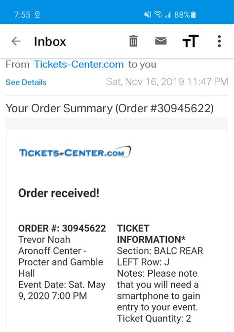 Tickets Center Complaints