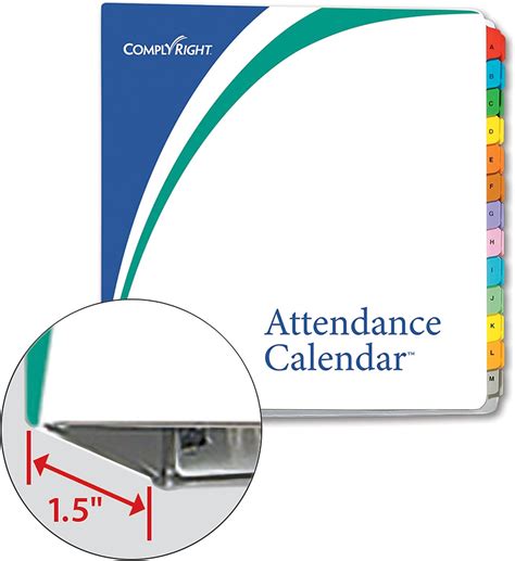 Buy ComplyRight 2023 Attendance Calendar Kit, White, Pack of 100 Online ...