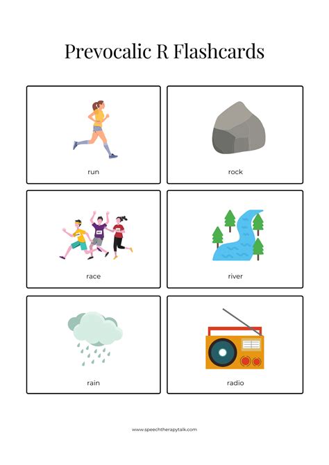 Pre Vocalic R Word List at Oscar Levy blog