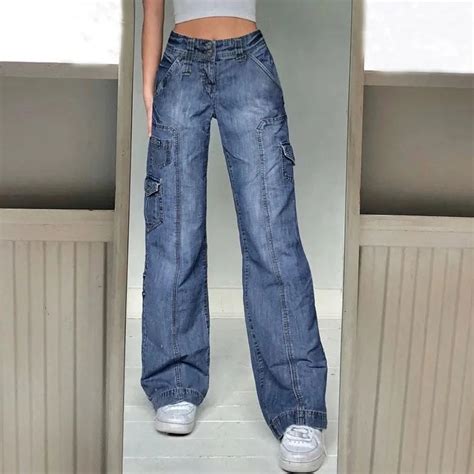 Denim Multi Pocket Wide Legged Jeans – Verostyle