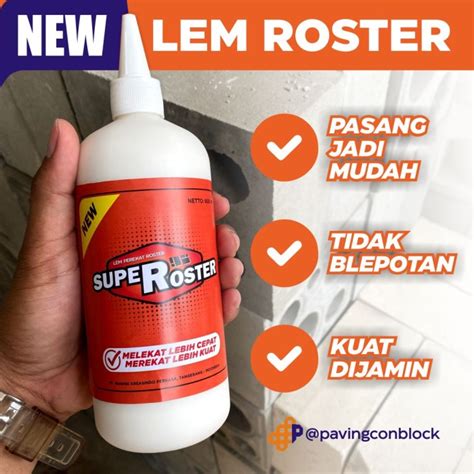 Jual Lem Perekat Roster SuperRoster 600 ML - Perekat Khusus Roster ...