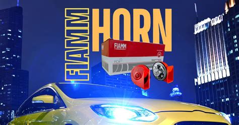 Horn In Style: FIAMM Car Horns for Enhanced Safety | CAMSTORE India