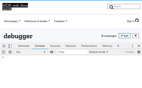 JavaScript Console 的图像结果