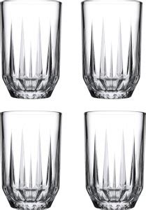 PASABAHCE (Pack of 4) 1204868GP4 Glass Set Water/Juice Glass Price in ...