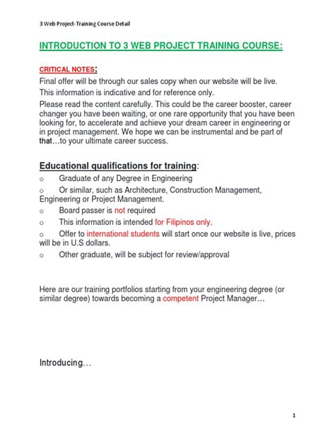 Image result for Project Engineer Training