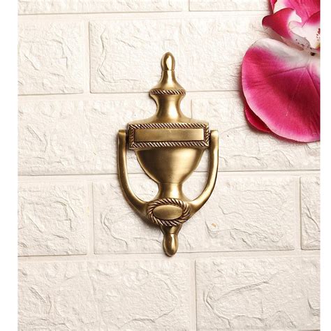 Brass Georgian 8" Round Door Knocker – Two Moustaches Store