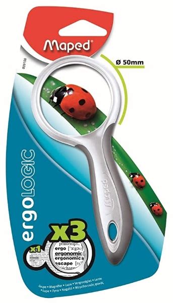 htconline.in| Maped ErgoLogic 50mm Magnifier X3 Handheld - 039100