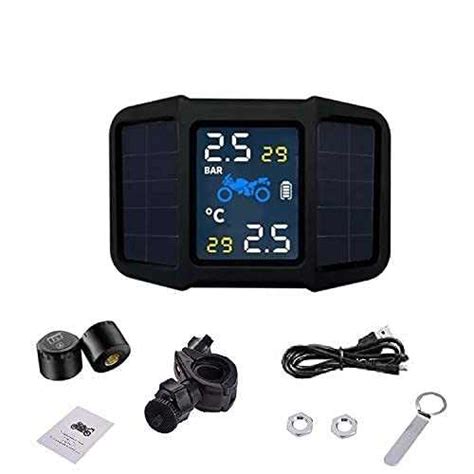 Solar-Powered Motorcycle TPMS with Waterproof Sensors for Safe Riding ...