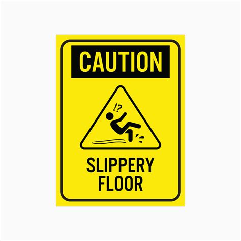 CAUTION SIGN - SLIPPERY FLOOR SIGN – Get signs