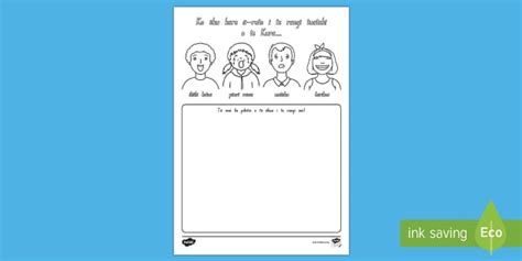 Back to School Feelings Worksheet