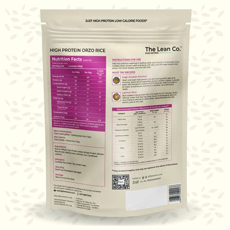 High Protein Orzo Rice – The Lean Co.®