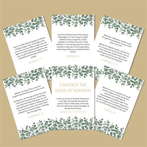 LDS Easter in the Book of Mormon Cards - Printable Cards for Easter ...