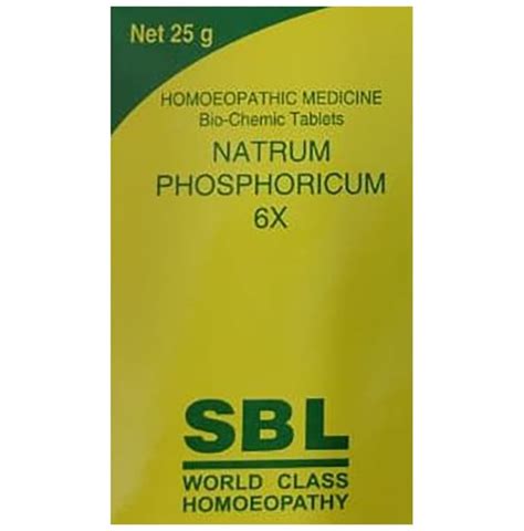SBL Natrum Phosphoricum Biochemic Tablet – AYUSH Upchar