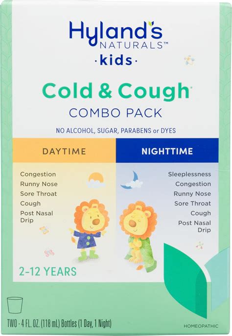Amazon.com: Hyland's Kids Cold & Cough, Day and Night Combo Pack, Cold ...