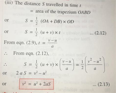 derive third equation of motion? class 9 ch 8 - Brainly.in