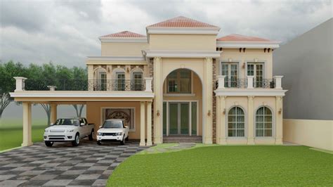 2 Kanal Beautiful Spanish Villa Design in Rawalpindi - ArcoDesk Pakistan