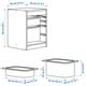 TROFAST storage combination with boxes, white/bright green, 34x44x56 cm ...
