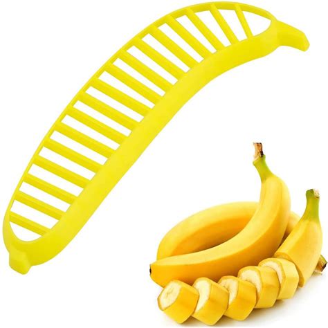 Nexellar Multifunction Banana Slicer - 1 Pcs Plastic Perfect Handle ...