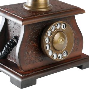 Victorian Old Classic Look Telephone Wooden Carving Work Vintage Wooden ...