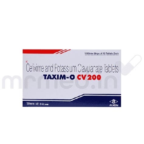 Taxim O CV 200mg – Strong Antibiotic for Bacterial Infections