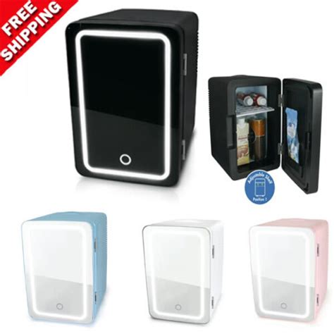 Buy Mini Fridge Small Refrigerator LED Ligh Compact Small Cooler ...