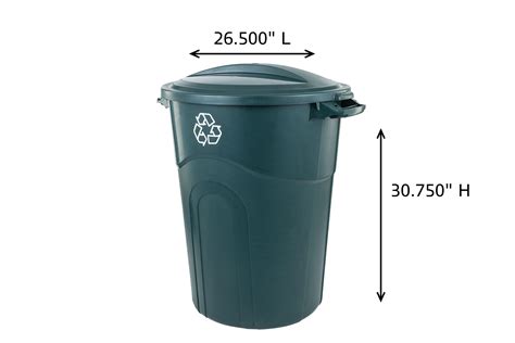 Snapklik.com : ECOSolution 32 Gallon Garbage Can, ECO Green, Easy To ...