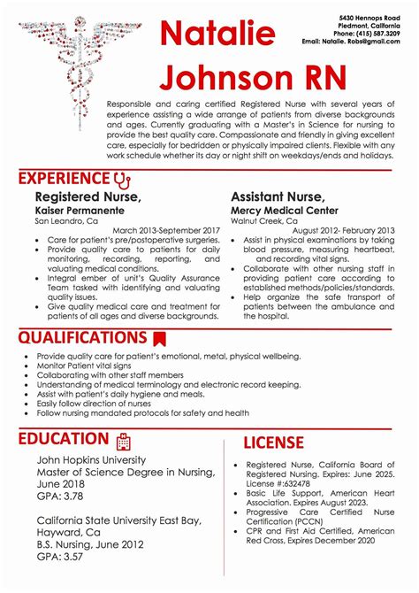 Nursing Student Resume Template - Best Templates Resources