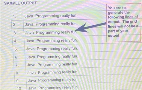 Image result for Java Sample Programs Output