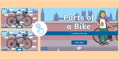 Parts of a Bike Interactive Labelling Activity
