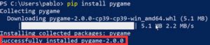 Image result for How to Install Pygame in Python 3.9