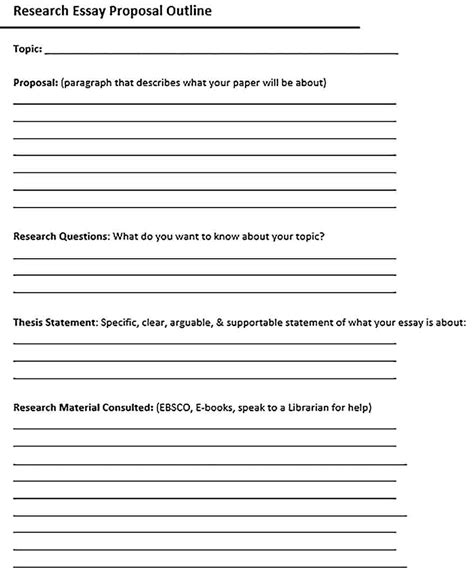 Image result for Sample Proposal Outline