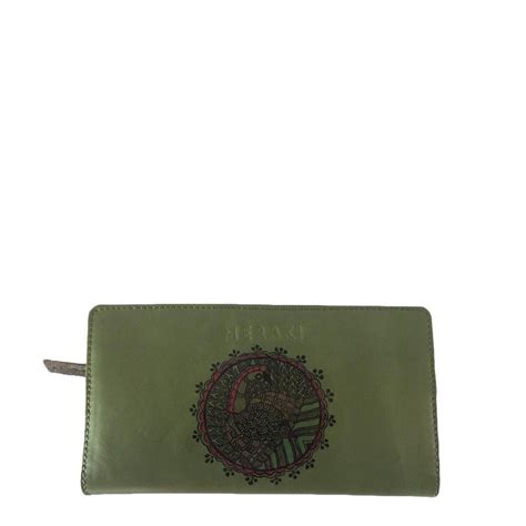 Buy The Peacock | Green Leather Wallet | Peacocks Handbags