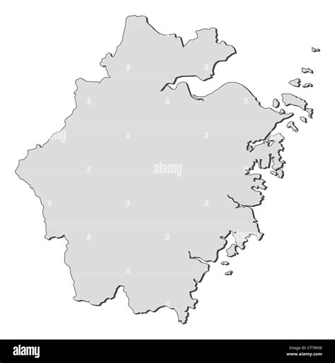 Map zhejiang province china Black and White Stock Photos & Images - Alamy