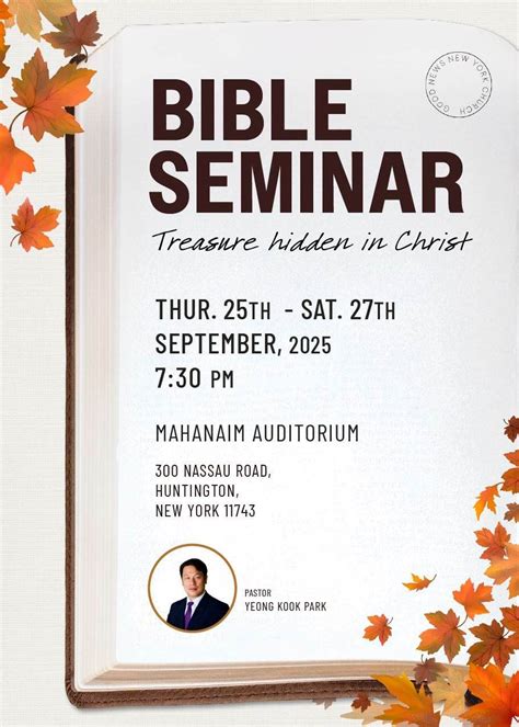 Gospel Revival: Bible Seminar, 300 Nassau Rd, Huntington, NY 11743, 26 ...