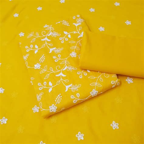 Set 48-17th Feb - Gracious Yellow - Premium Embroidery Cotton Kurta ...