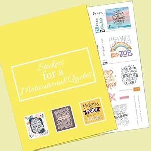 65 PCs Motivational Quotes Stickers for Journal | Journal Stickers for ...